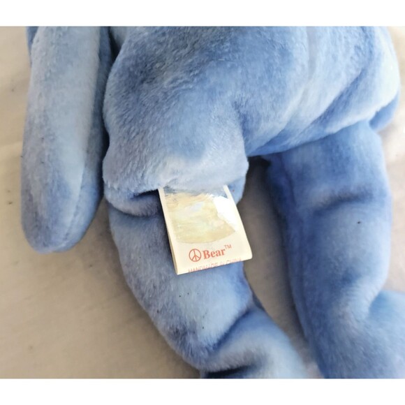 TY Beanie Baby PEACE 2003 the Bear Blue Tie Dye Version 8.5 inch - Picture 7 of 8
